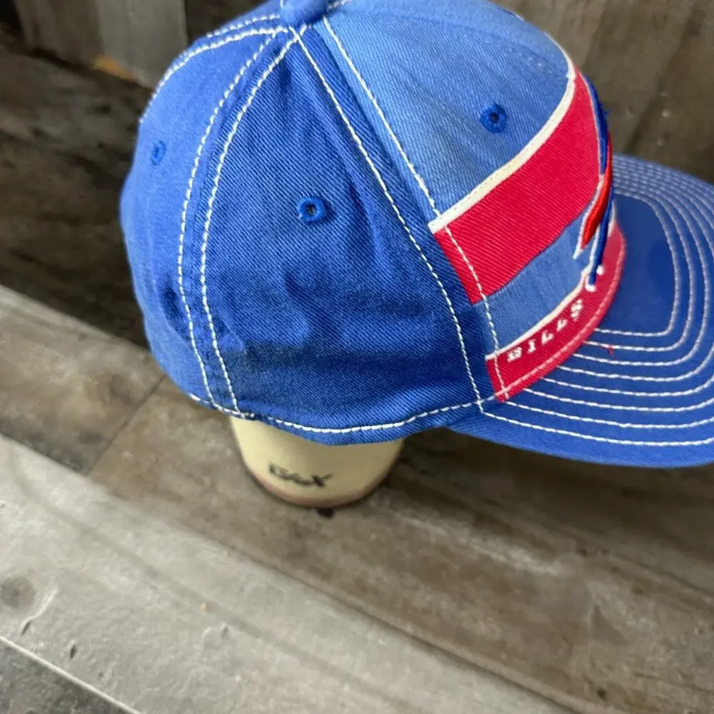 Buffalo‎ Bills NFL Reebok S/M Distressed 90s Y2k Style Hat Red Blue